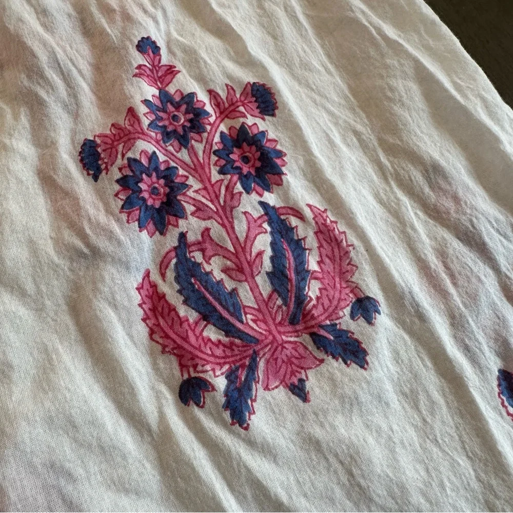 MER ST. BARTH Girls Kaftan Swim Cover Up Cotton Size Large 8 Years